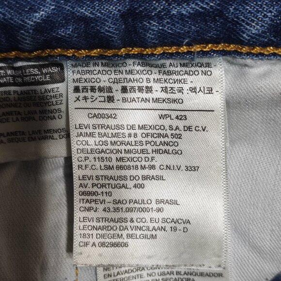 Levi's 501 jeans men's size W38/L30 denim blue colour classic button fly - Picture 8 of 14